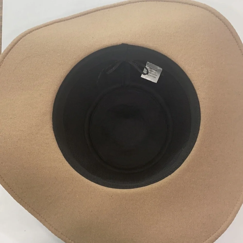 Isa & Stef wool‎ floppy hat in tan beige neutral color